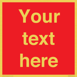 Custom Prohibition: Blank (red) sign